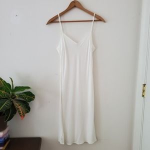 Maje Roseray Ecru Cream Strappy Slip Dress
